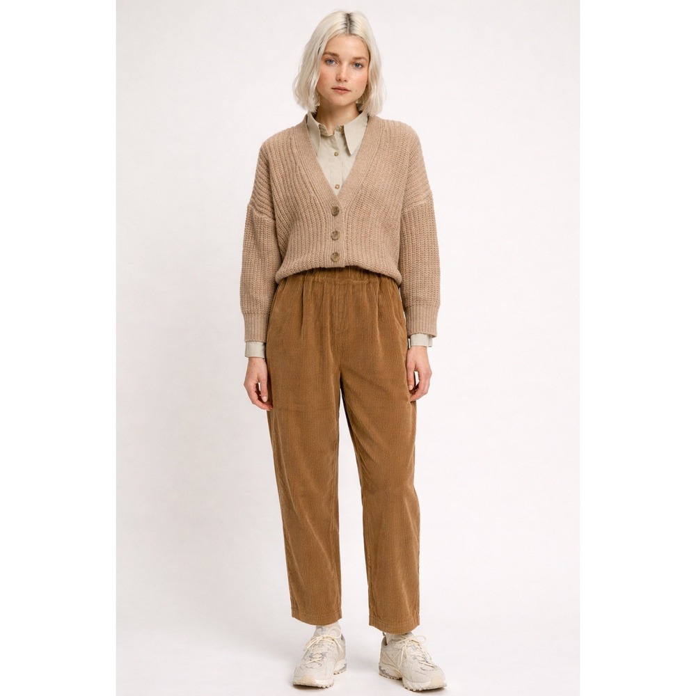Rita Row Belle Corduroy Pants‎ Khaki Brown Striaght Leg Size Small